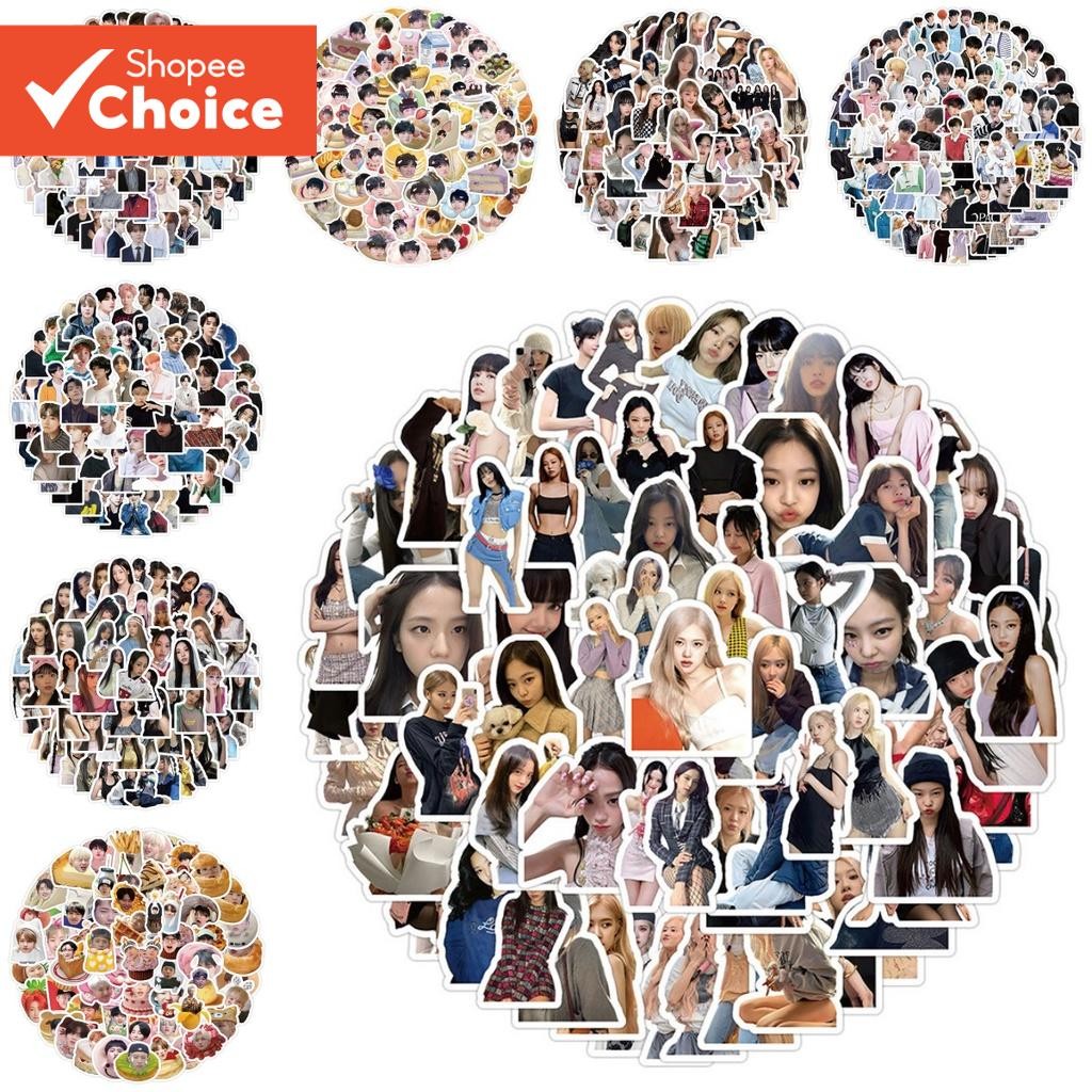 สติ๊กเกอร์กราฟฟิตีไอดอล KPOP 100 ชิ้น – สติ๊กเกอร์กลุ่ม Boys Band & Girls, สินค้าแฟนอินเทรนด์