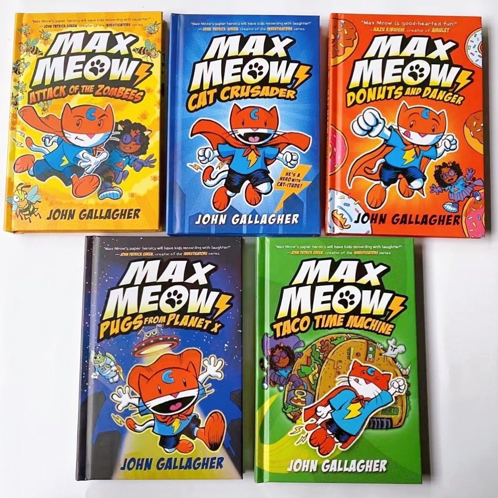 Max Meow หนังสือนิทานภาษาอังกฤษ เป็นซีรีส์แนวฮีโร่ตลกๆ