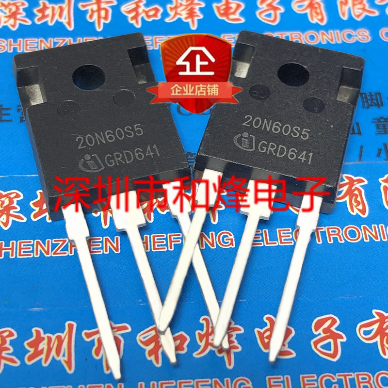SPW20N60S5 20N60S5 โกดังนําเข้าคลังสินค้าพร้อม TO-247 600V 20A จัดส่งฟรีกว่า 100