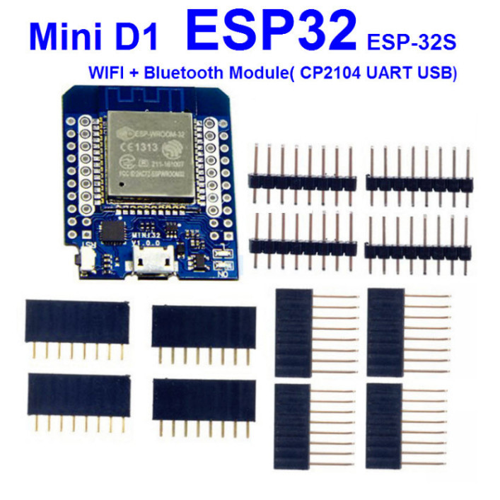 CP2104 MINI D1 ESP32 ESP-32S WIFI + Bluetooth Module (CP2104 UART )