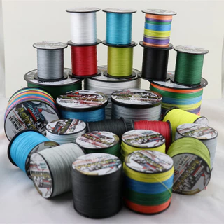 สายตกปลา Ashconfish 2000M 4 เส้น Dyneema แบบถัก 2-100LB PE หลายสี สำหรับตกปลาคาร์พ