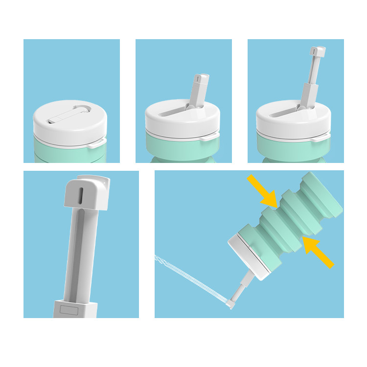 300ml แบบพกพา Bidet พับสําหรับสุขอนามัยส่วนบุคคลทําความสะอาดพับ Travel Shattaf Bidet ห้องน้ํา Sprayer - รูปที่ 6