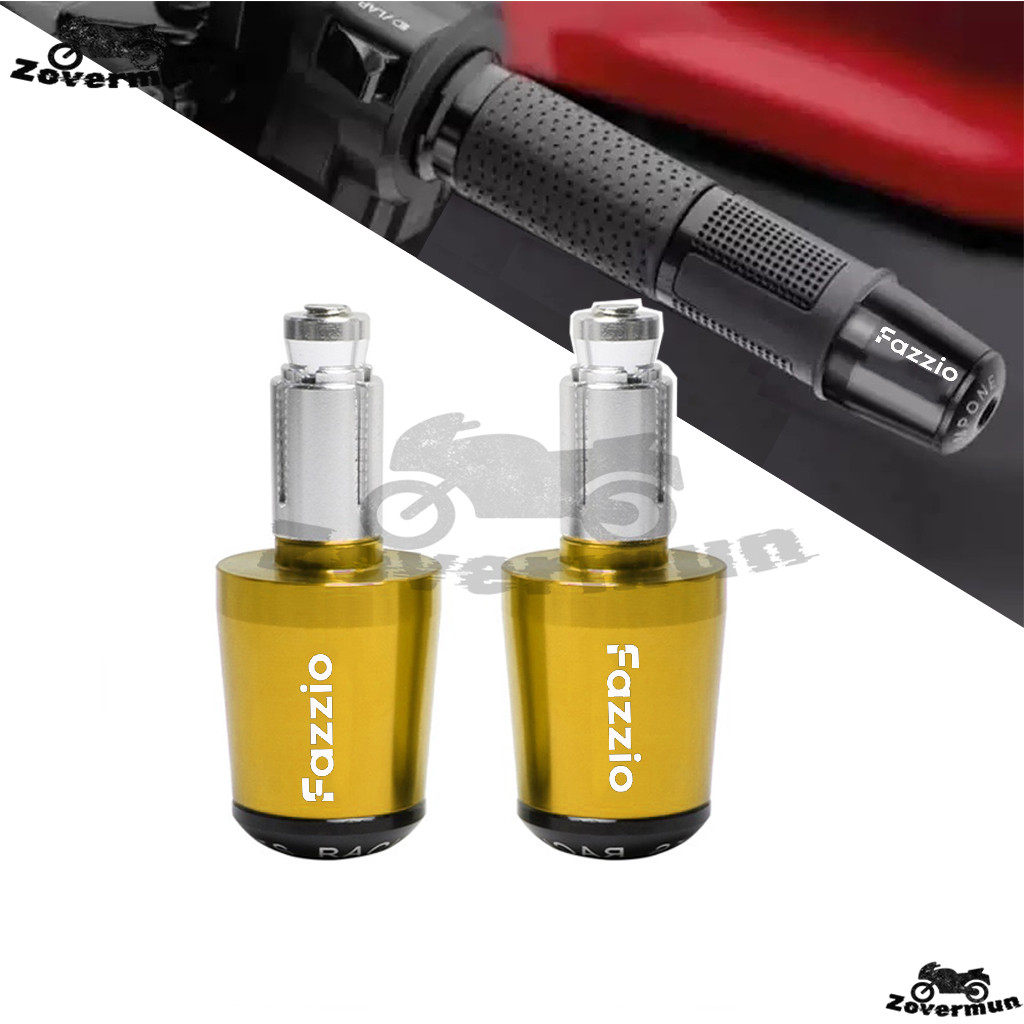 สำหรับอุปกรณ์เสริมมอเตอร์ไซค์ Yamaha Fazzio ปลั๊กปลายแฮนด์ CNC ขนาด 7/8'' 22mm โลหะผสมแม่นยำ