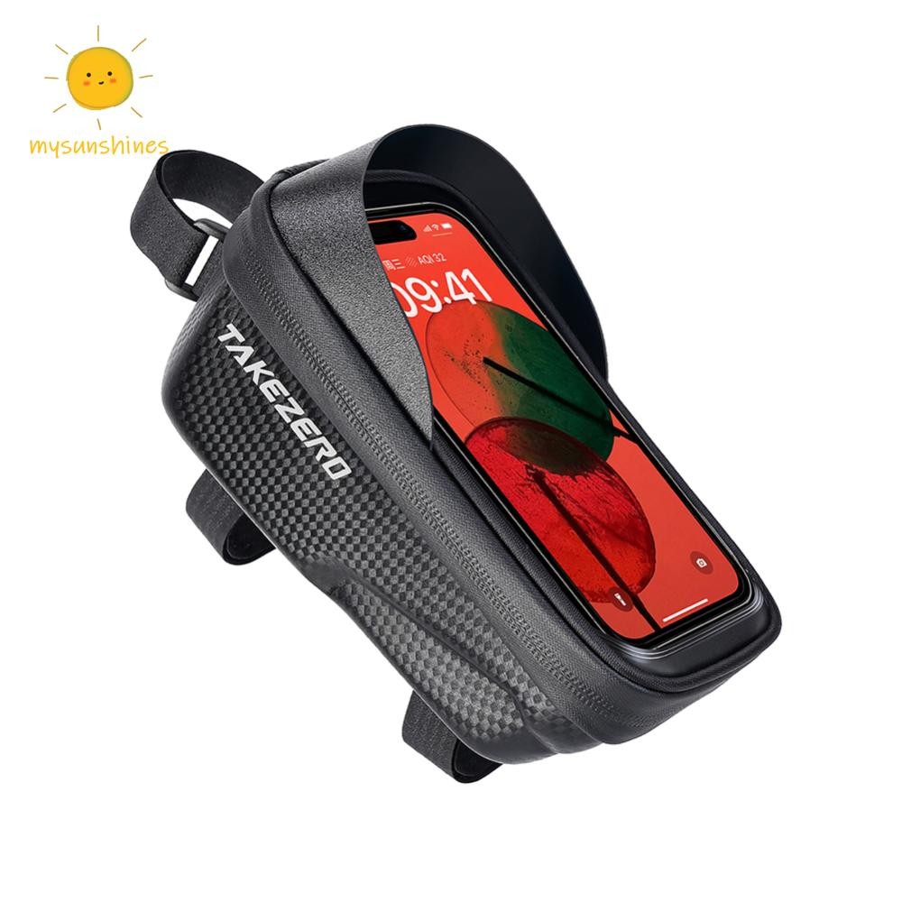 ☀MS หน้าจอสัมผัสจักรยาน Pannier Bag Light Barrier กันน้ําด้านบนหลอด Pannier กระเป๋าเก็บ Hard Shell Case อุปกรณ์ขี่จักรยาน