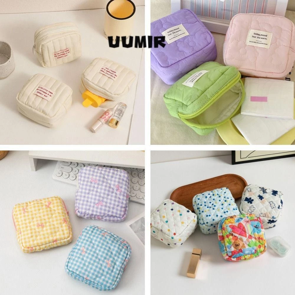 UUMIR กระเป๋าสตางค์กระเป๋าใส่เหรียญ,แบบพกพา Mini Small Storage Bag,ลิปสติกแต่งหน้าพร้อมซิปผู้หญิงกระเป๋าจัดระเบียบ