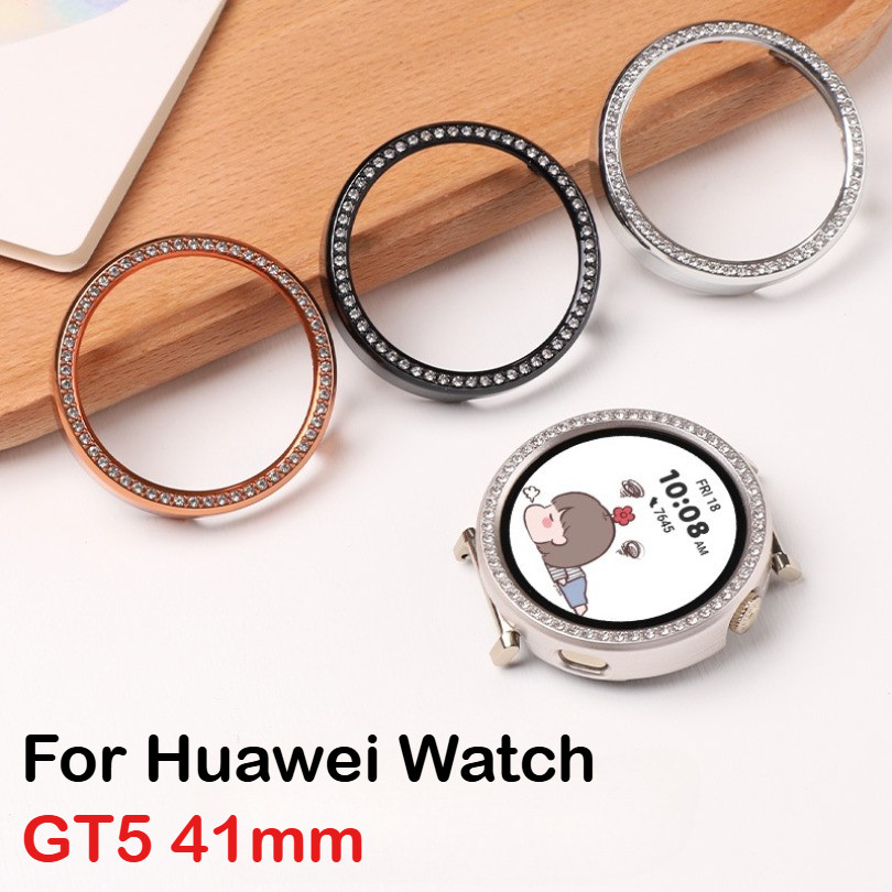 PC Hollow Bling สําหรับ Huawei นาฬิกา GT5 GT 5 4 41 มม. PC Hard Diamond คริสตัลกันชน Protector