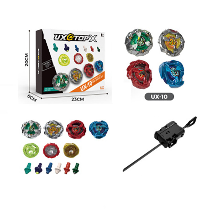 Beyblade Burst X UX-10 Knight Mail พร้อมชุด Launcher โลหะ Beyblade ทนทานของเล่นเด็กสําหรับเด็กของขวั