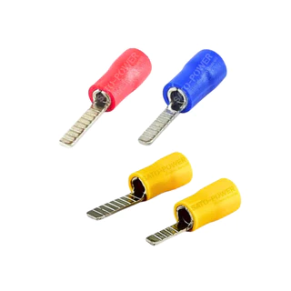 SUNMOON หางปลาเสียบก้านไม้ขีดแบน รุ่น DBV Flat Blade-Insulated Terminals หางปลา เสียบก้านไม้ขีดหุ้ม ก้านไม้ขีดแบน