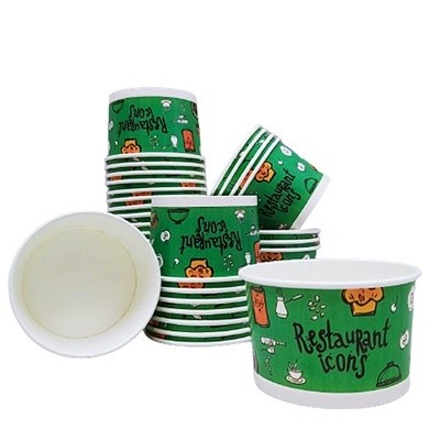 (50ใบ/แพ็ค) ถ้วยกระดาษพิมพ์ลาย 750 ml. คละลาย รูปที่ 6