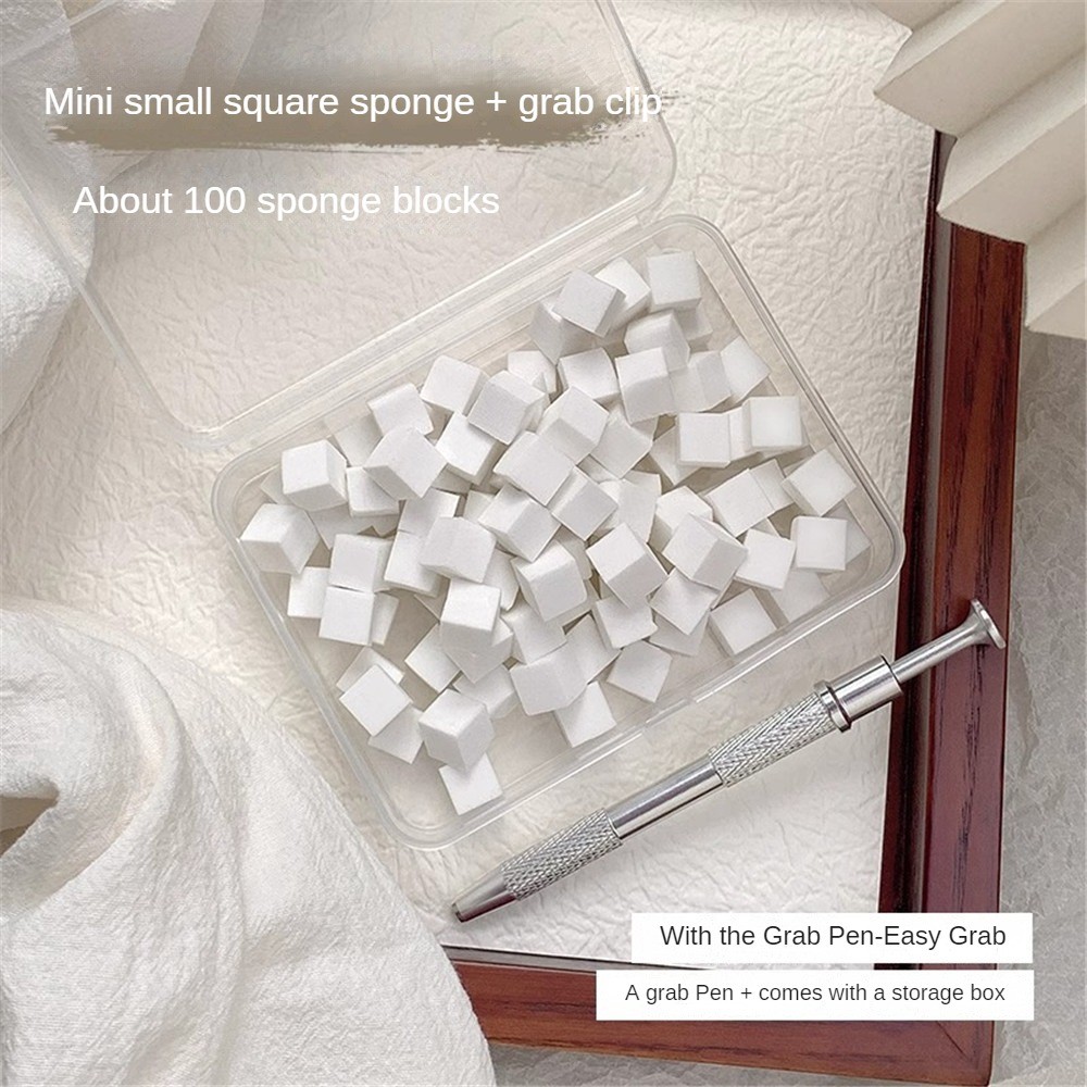 【การจัดส่งภายในประเทศ】【1+100 ชิ้น】กาวติดเล็บ ฟองน้ำบล็อกเต้าหู้ บล็อกสีบลัชไล่เฉดสี ปากกาขูดสแตนเลส อุปกรณ์ทำเล็บ
