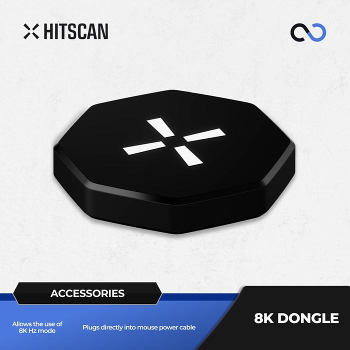 Hitscan 8k Dongle Receiver 8000 Khz อัตราการบวกสําหรับเมาส์ Hitscan