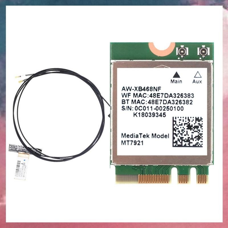 MT7921 WIFI6 2.4G 5G การ์ดเครือข่าย Gigabit คอมพิวเตอร์เดสก์ท็อปแล็ปท็อปในตัวไร้สาย