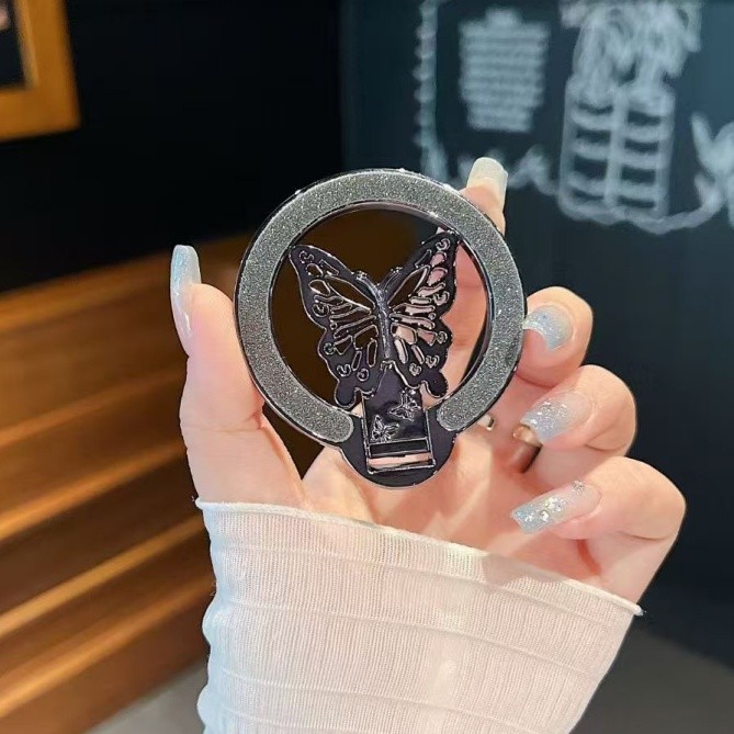 For Phone Butterfly Holder Luxury ขาตั้งโทรศัพท์มือถือ สามารถปรับได้ แบบสากล ราคา ถูกที่สุด ดีลบีเคเค แกลเลอรีภาพที่ 9