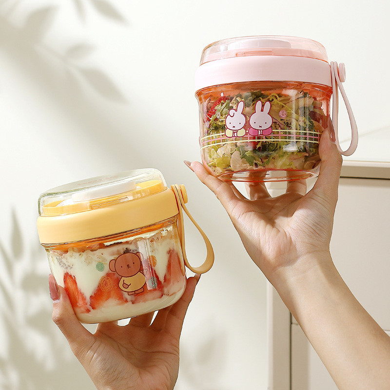 [MIFFY] ถ้วยสลัดผลไม้ ซีลกันรั่ว 650มล. [MK]