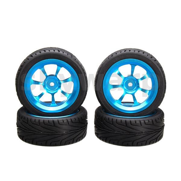 4PCS ขอบล้อยาง RC รถล้อ 1/18 WLtoys A959-B A979-B A959 A969 A979 K929 ยานพาหนะรุ่นอะไหล่