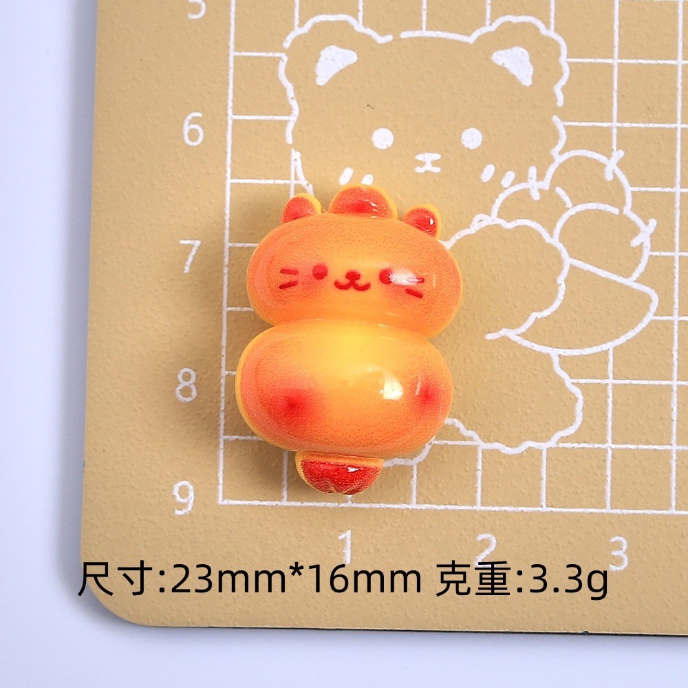 การ์ตูนลูกแมวขนมปังลูกอมของเล่นน่ารักแฮนด์เมดครีมกาวเรซิ่นแกดเจ็ตหลุมรองเท้าหัวเข็มขัดเครื่องประดับวัสดุ - รูปที่ 4