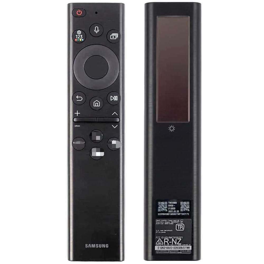 ใหม่ BN59-01385B สําหรับ Samsung ชาร์จพลังงานแสงอาทิตย์เสียง QLED TV Remote QN55QN90BD