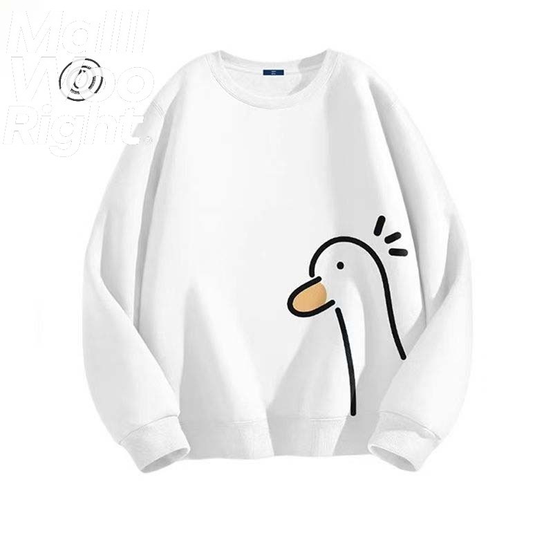 (จัดส่งตลอด 24 ชั่วโมง)Woo Right คอกลมแฟชั่นผู้ชายแขนยาวเสื้อแบรนด์แฟชั่นดีไซน์เฉพาะกลุ่ม แขนยาวไม่มีหมวกสำหรับผู้ชาย