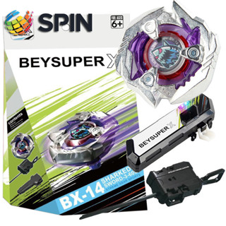 เบย์เบลด x BX-14 Shark Edge Gyro X พร้อม Launcher LED Grip ช…