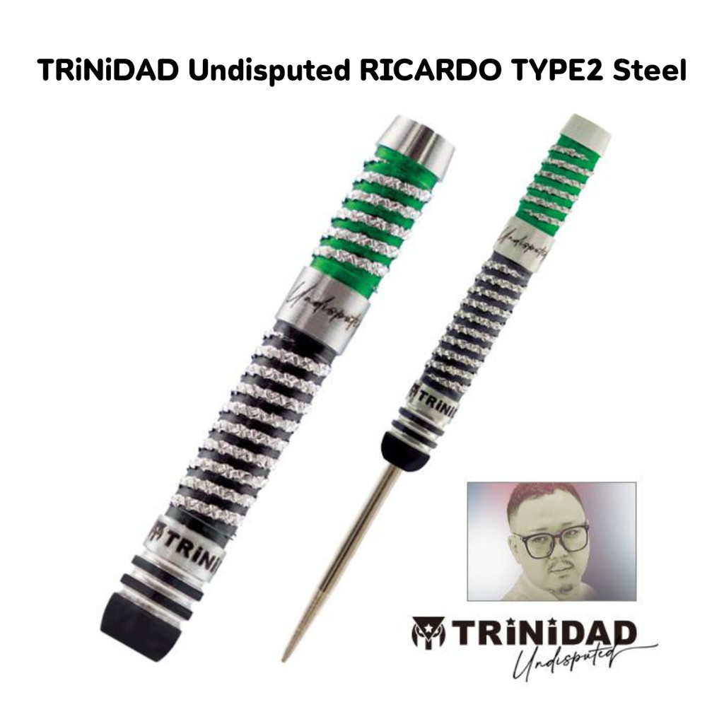 ลูกดอกปาเป้าTRiNiDAD Undisputed RICARDO TYPE 2 Steel Darts 23g