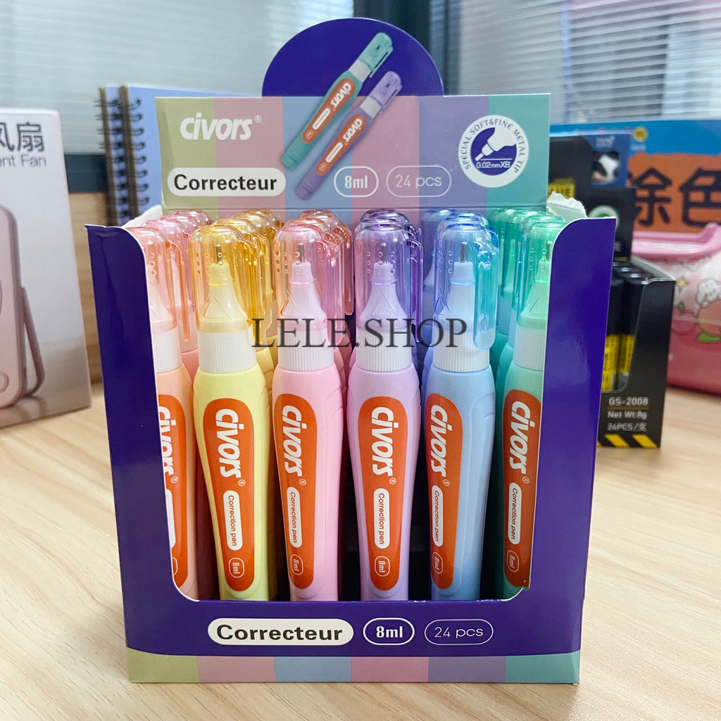 น้ำยาลบคำผิด ปากกาลบคำผิด ลิควิดเปเปอร์ 8 ML อุปกรณ์การเรียน เครื่องใช้สำนักงาน พร้อมส่งในไทย