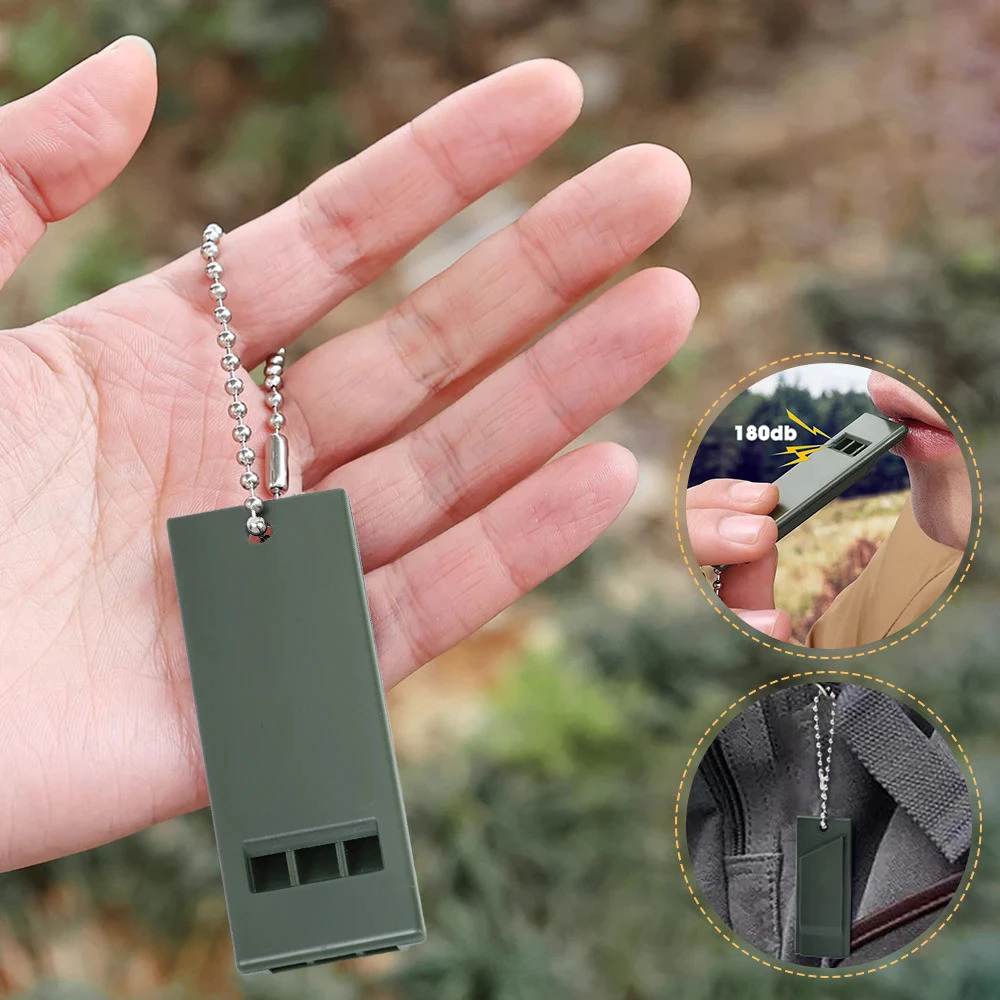เซฟตี้ นกหวีด 3 ระดับเสียง Survival Whistle แคมป์ปิ้ง เดินป่า นกหวีดเอาชีวิตรอดกลางแจ้ง นกหวีดกู้ภัย เหตุฉุกเฉินน้ำท่วม Camping Hiking Outdoor Emergency Essential thumbnail 5