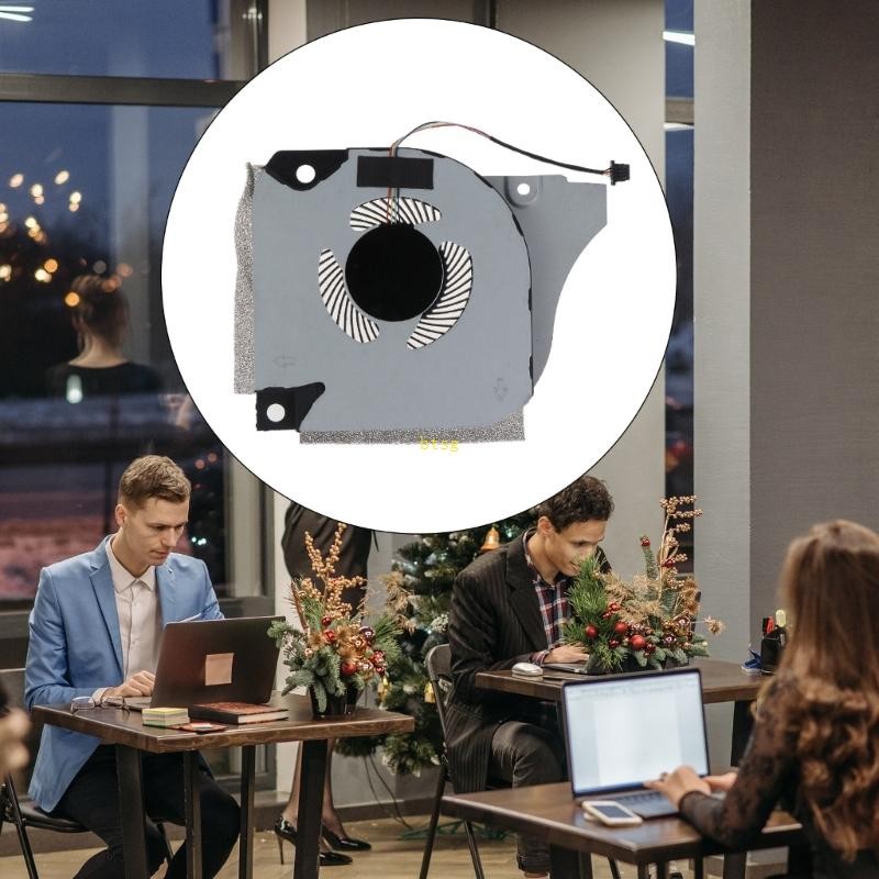 Btsg CPU GPU หม้อน้ําสําหรับ DC 5V 4 ขา 4 สายแล็ปท็อป Cooler พัดลมสําหรับ DellInspiron G7 7790 G5-55