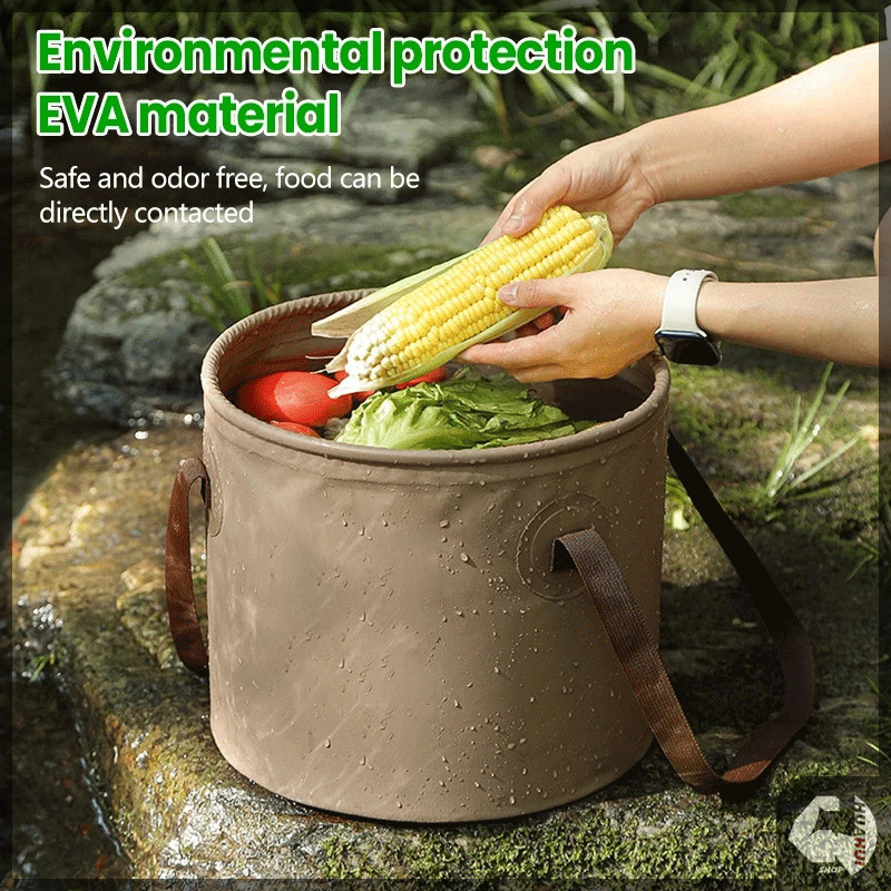 ถังน้ำแคมป์ปิ้งพับได้ ถังน้ำแข็ง อุปกรณ์แคมป์ปิ้ง ถังน้ํา 5/10/20 ลิตร พีวีซีกันน้ำ ตัวถังมีความหนามาก - รูปที่ 5