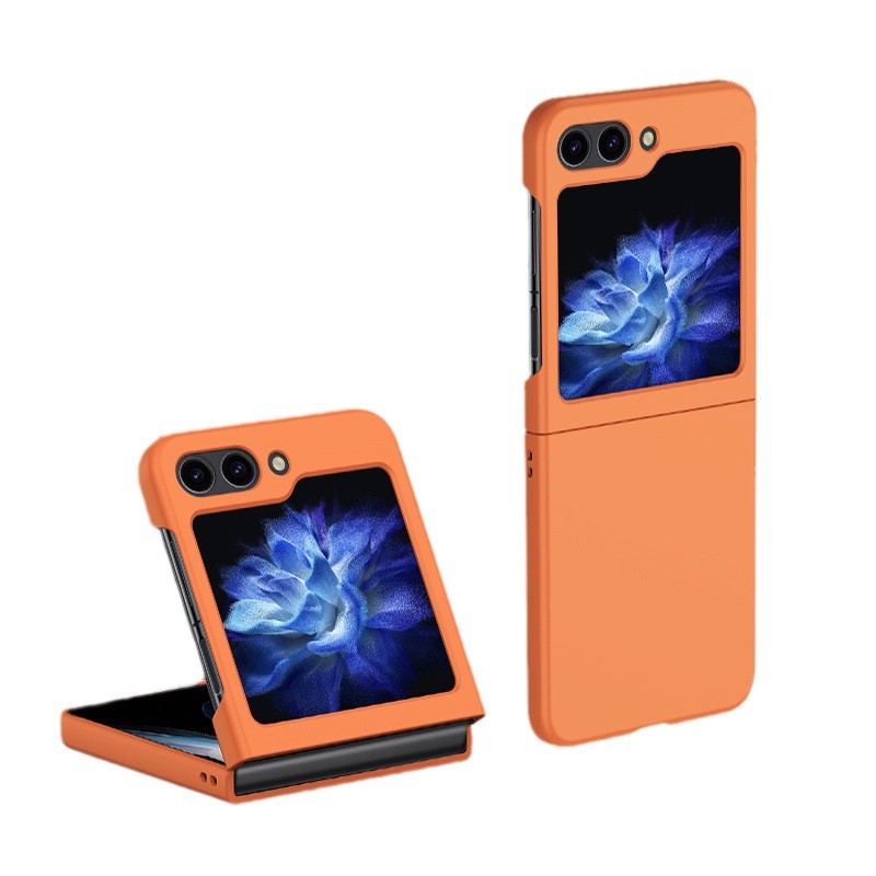 สําหรับ Samsung Flip7 เคสโทรศัพท์หน้าจอพับเคสป้องกันผิวบางเฉียบเคส PC เคสแข็งป้องกันการตก Flip6 Flip5 เคสโทรศัพท์