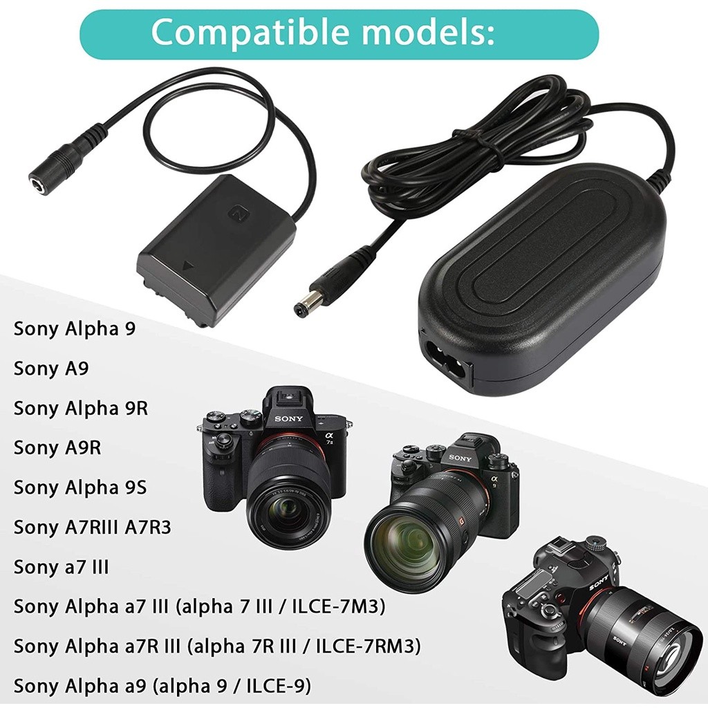 NP-FZ100 AC Power Adapter Battery Dummy สินค้ารับประกัน 3 เดือน