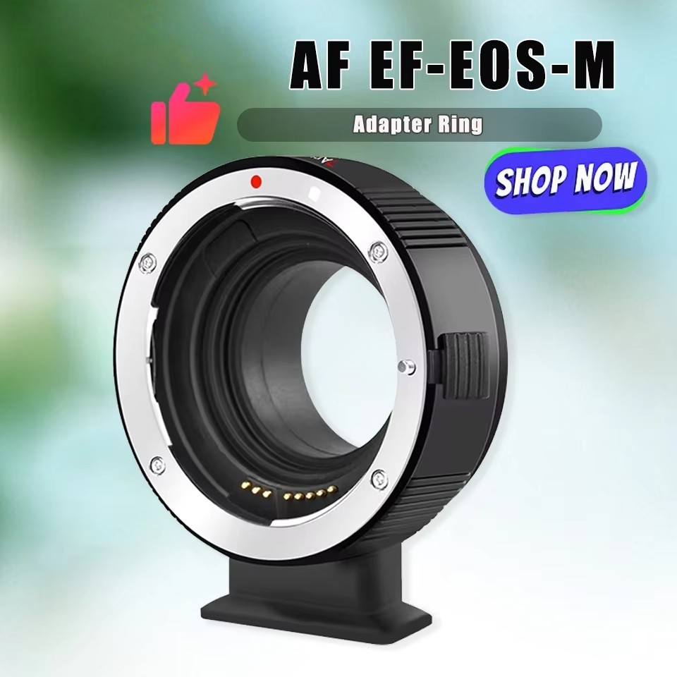 7Artisans EF-EOS M เลนส์อะแดปเตอร์โฟกัสอัตโนมัติเข้ากันได้กับเลนส์ Canon EF/EF-S ถึง Canon EOS M (เม