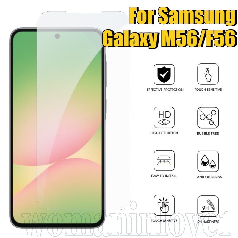 กระจกนิรภัย Perfect Fit สําหรับ Samsung M56/F56 | 0.3 มม. Ultra-Thin HD Clear, การป้องกันขอบตัดที่แม