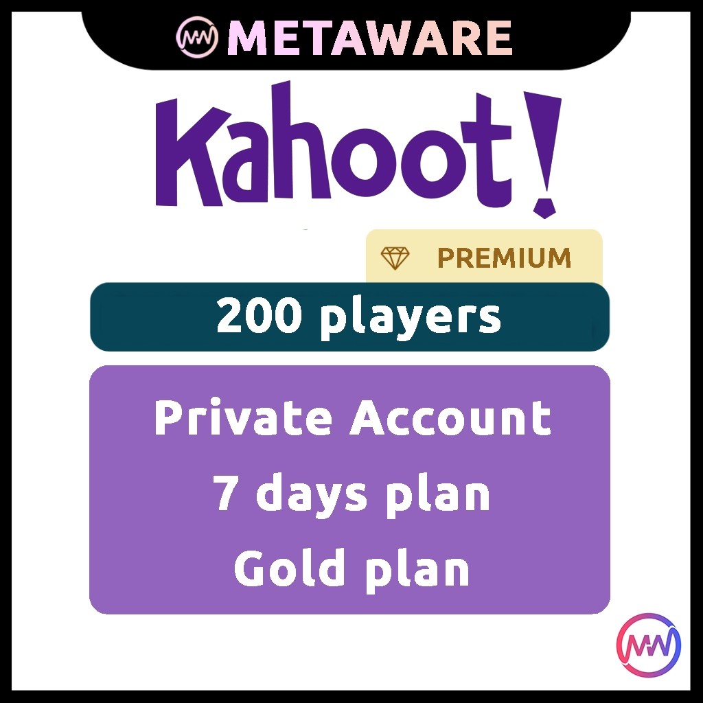 Kahoot!+ Premium Acc Up to  players per game Quiz Question Software