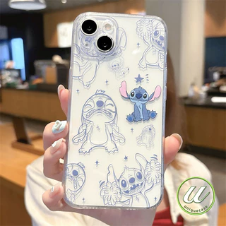 แฟชั่นแองเจิลเย็บคู่รักกราฟิติน่ารัก เคส เข้ากันได้กับ IPhone 13 17 14 11 15 12 16 Pro Max X 7Plus 8 7 15 16 Plus XR XS