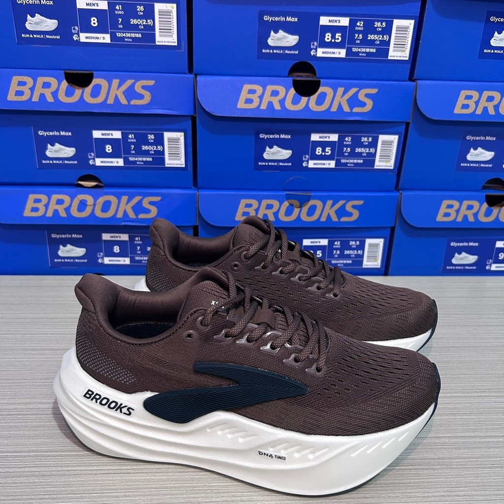 รองเท้าวิ่ง Brooks Glycerin max แบบมืออาชีพ ดูดซับแรงกระแทก ทนทานต่อการสึกหรอ และกันลื่น 6OBJ B4WT