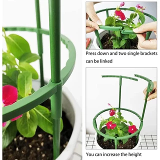 ค้ำต้นไม้ครึ่งวงกลม Plant Support Ring 12 ชิ้น สำหรับดอกไม้ กระถาง และต้นไม้ลำต้นอ่อน