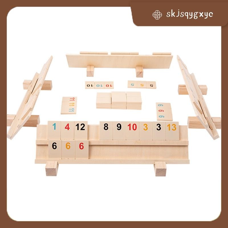 skjsqygxycTravel Size Rummy Game Travel Rummy Cube Game 2-4 คน Party Game สําหรับผู้ใหญ่และเด็ก