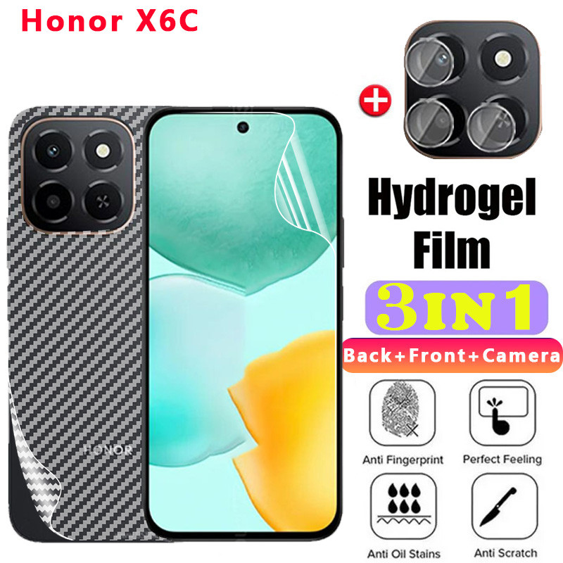 สําหรับ Honor X6 C 4G 5G 2025 Hydrogel ฟิล์ม Soft Screen Protector เลนส์กล้องโปร่งใสสําหรับ HonorX6C
