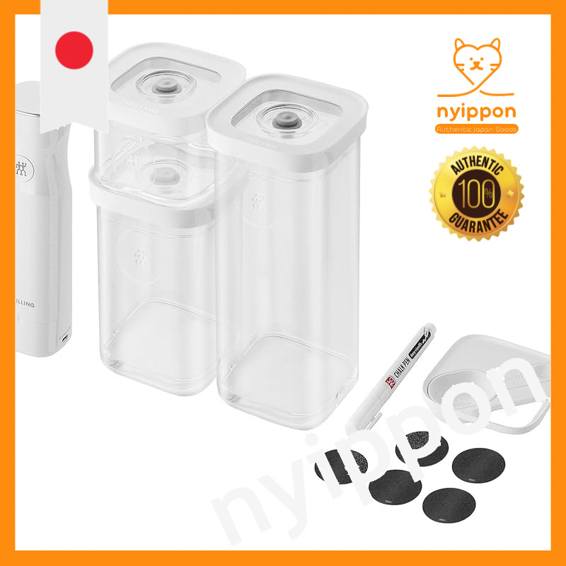 ZWILLING "Fresh & Save Cube Starter Set S - 6-Piece Set with Vacuum Pump" Vacuum Pump Set Containers