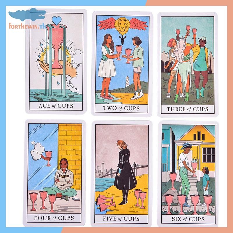 Forthewin Modern Witch Tarot Card Deck All Female Rider Waite Image Party เกมของขวัญ th