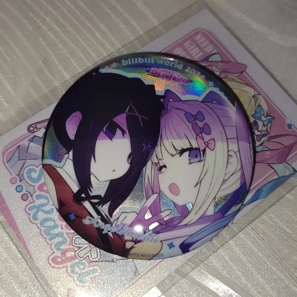 Needy Girl Overdose badge KAngel Ame chan เข็มกลัด NGO เกมคอลเลกชัน kawaii pins ita กระเป๋าเครื่องประดับน่ารัก accessorios ของขวัญ ราคา ถูกที่สุด ดีลบีเคเค แกลเลอรีภาพที่ 5
