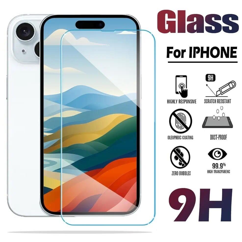 ฟิล์มกระจกนิรภัยกันรอยหน้าจอ สําหรับ Iphone 14 13 12 11 Pro Max Xr Xs Max 6s 8 7 Plus