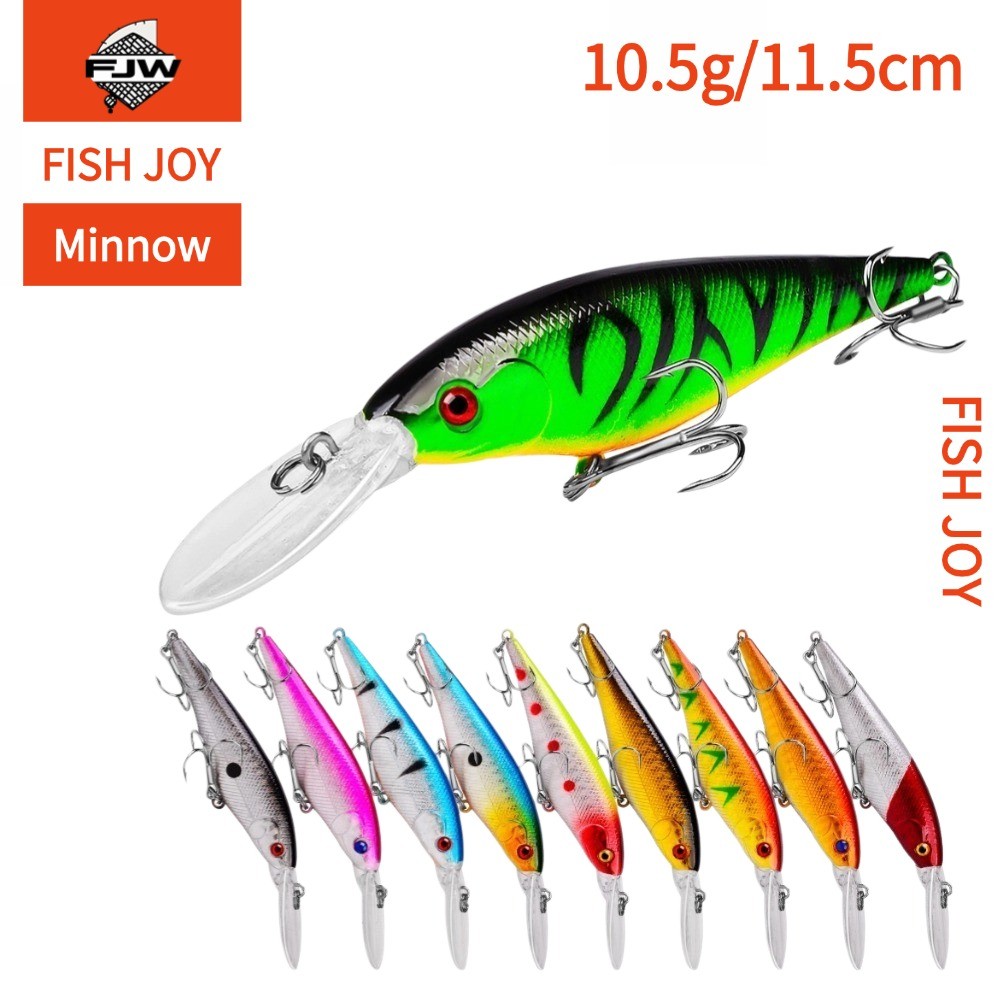F17 ตกปลา ปลาปลอม เหยื่อเรืองแสง 3D ตาปลา สีสันสดใส ลายพราง ลายสาดสี ปลายแหลม สะพานเหยื่อ