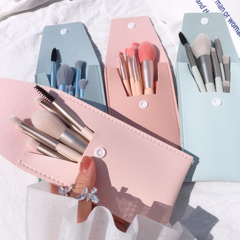 HIH-shop: พร้อมส่ง เซ็ตแปรงแต่งหน้า8ชิ้น​พร้อมถุง อุปกรณ์แต่งหน้า VC8228