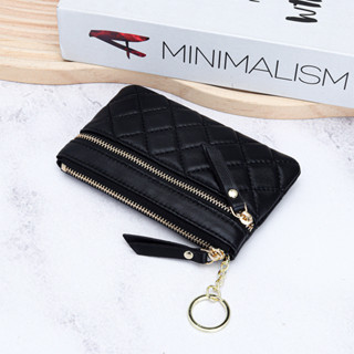 สุภาพสตรีกระเป๋าใส่เหรียญสั้นวัสดุหนังแกะปักเพชรออกแบบมัลติฟ…