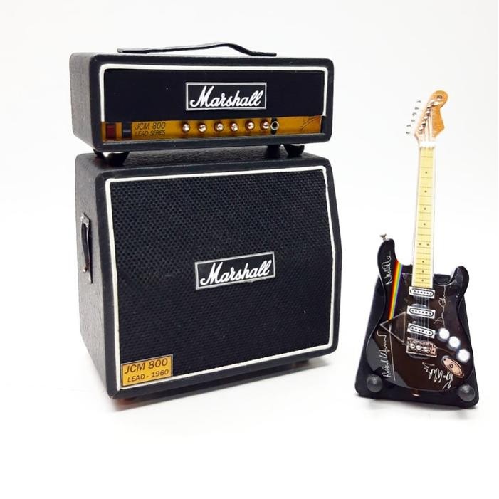 บังโคลนจิ๋ว Pink Floyd Guitar และ Sound Amp Marshall JCM800 1/12