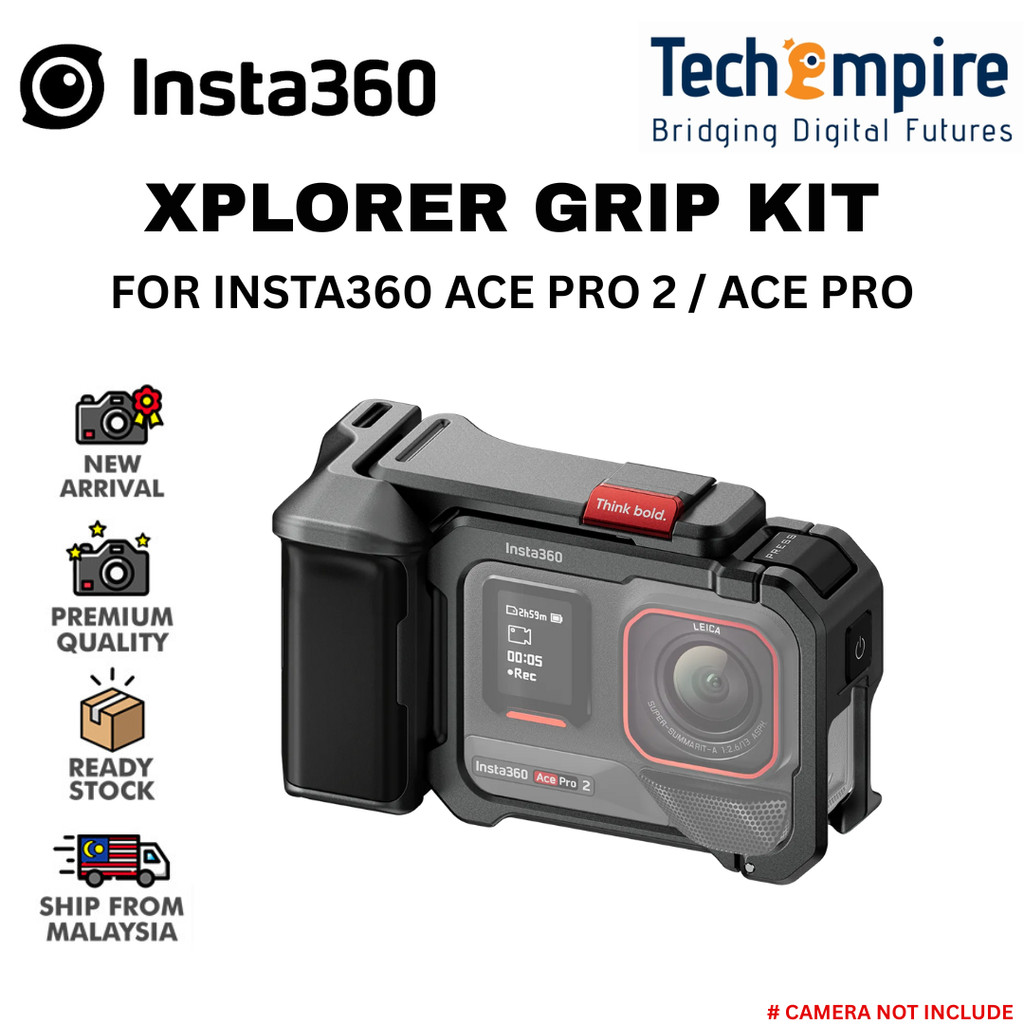 INSTA360 XPLORER GRIP KIT สําหรับ ACE PRO 2 / ACE PRO ( สีดํา / เงิน )