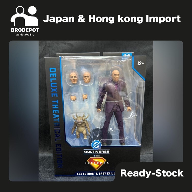 [Ready stock] McFarlane DC THEATRICAL DELUXE 7IN WV1 LEX LUTHOR WITH BABY KAIJU (SUPERMAN MOVIE)