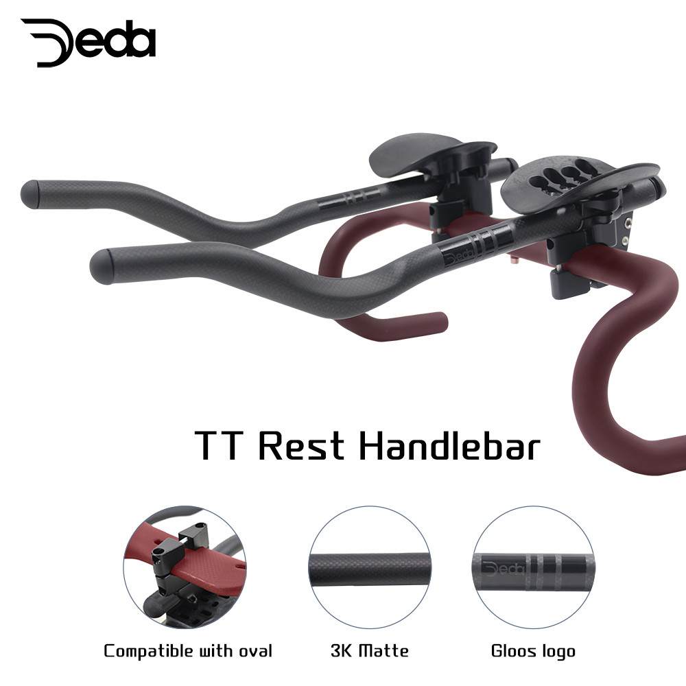 DEDA จักรยานเสือหมอบ Triathlon Time Trial สําหรับ Aero Handlebar Extension TT Bar 35°/55° 3K Full Ca