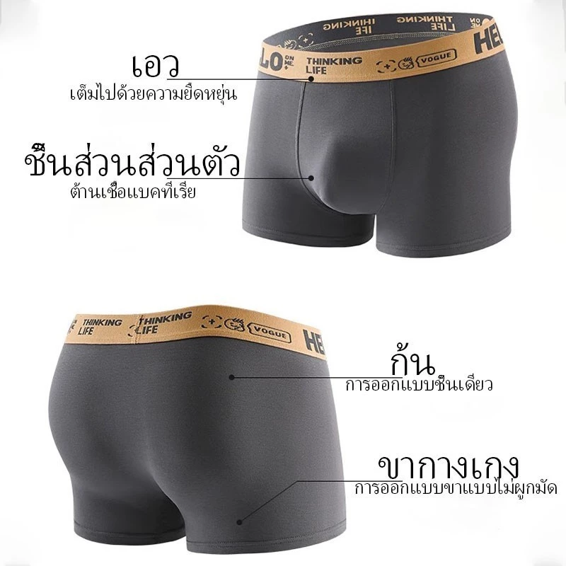 กางเกงในบ็อกเซอร์ HELLO แพ็ค 5 ตัว thumbnail 10